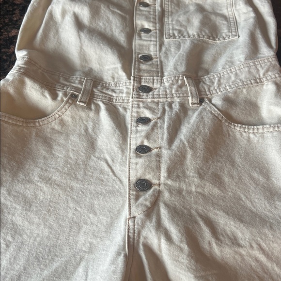 Levi's Cream Denim jumpsuit size small - Picture 3 of 7